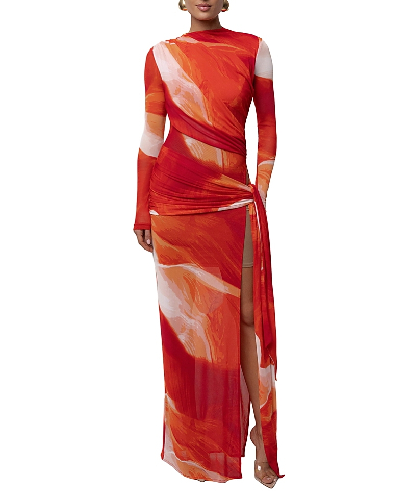 Jluxlabel Heatwave Mesh Maxi Dress
