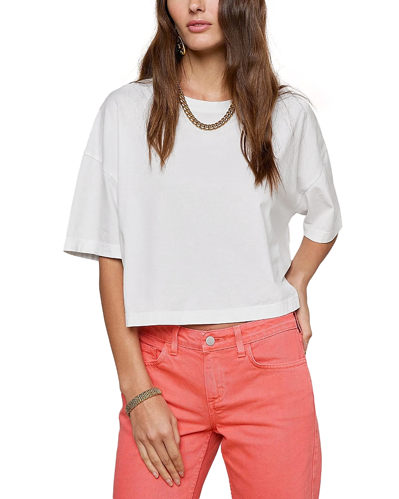 L'Agence Daria Oversized Crop Tee