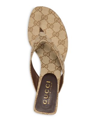 Gucci Women's Vittoria Original GG Soft Thong Sandals
