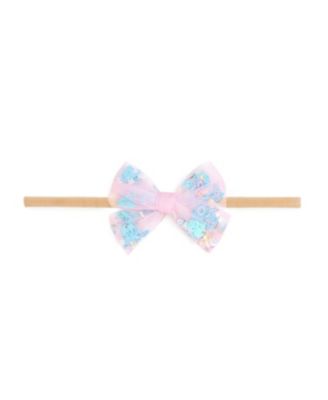 Girls' Mermaid Sequin Bow Headband - Baby