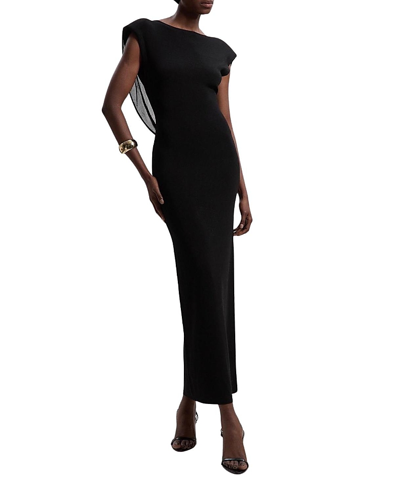 Karen Millen Slinky Plunge Back Maxi Dress