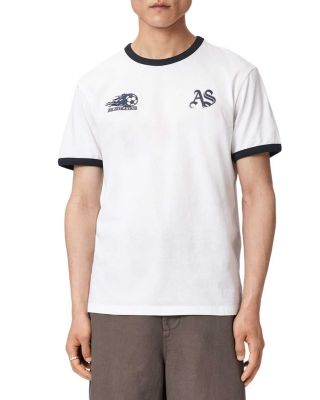 Blighty Logo Graphic Ringer T-Shirt