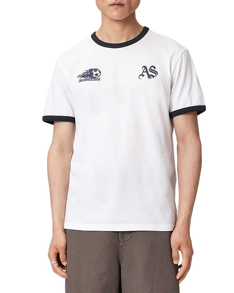 Allsaints Blighty Logo Graphic Ringer T-Shirt