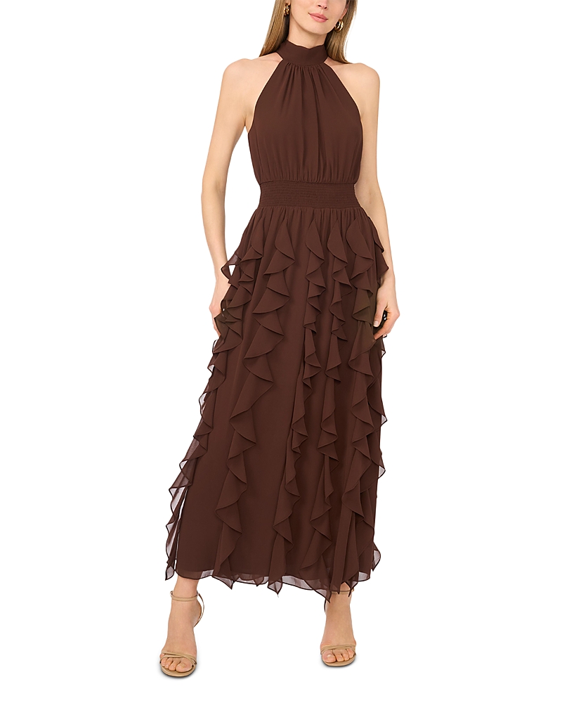 1.state Flounce Cascading Maxi Dress