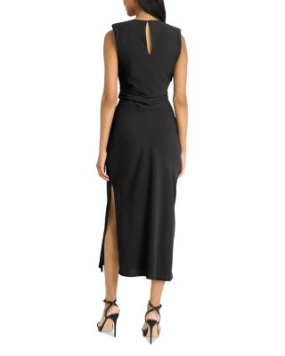 black long sleeve dress in store Sevila Long Sleeve Mini Dress in Crinkle Black , Bodycon