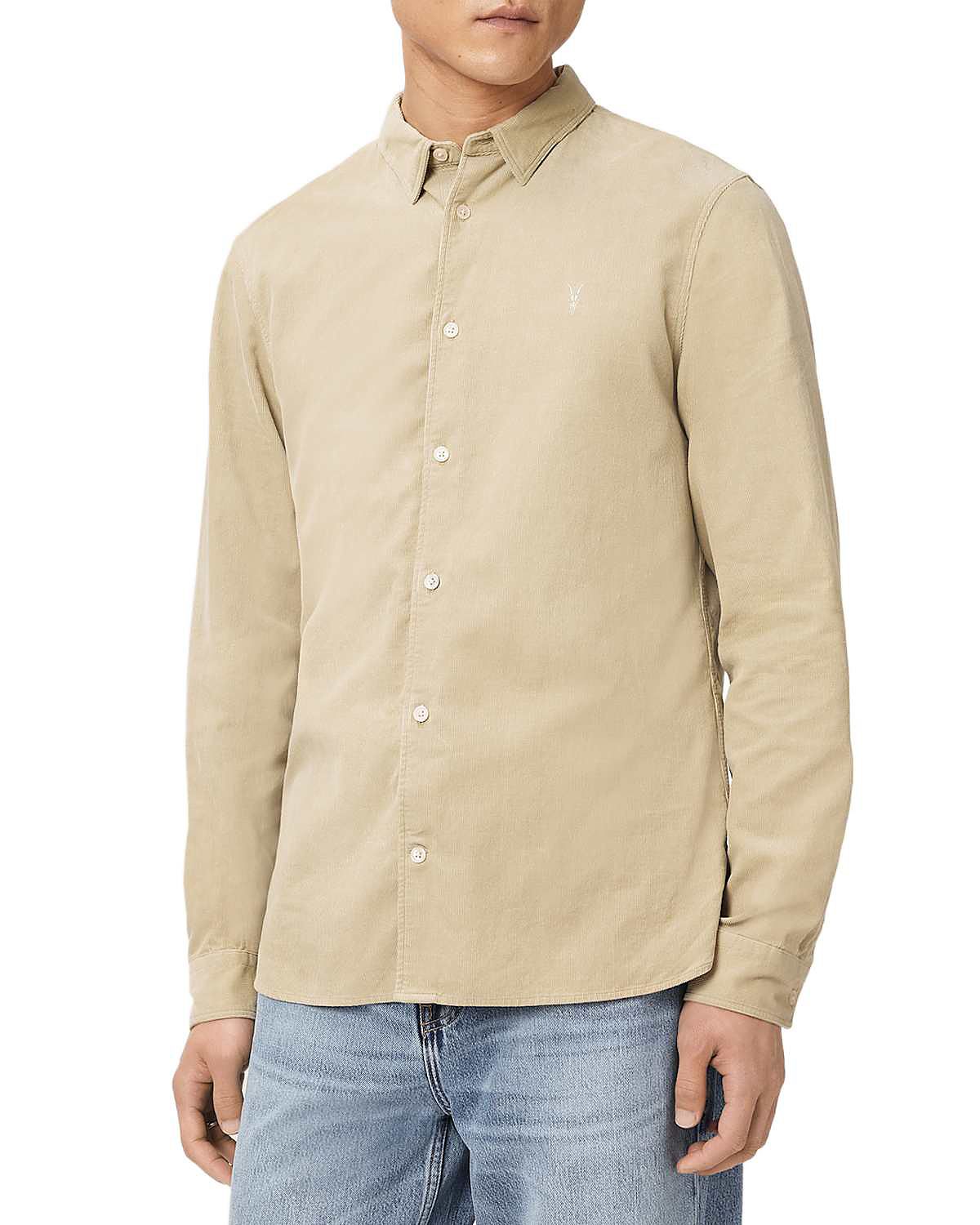 Allsaints Birchwood Slim Fit Long Sleeve Shirt