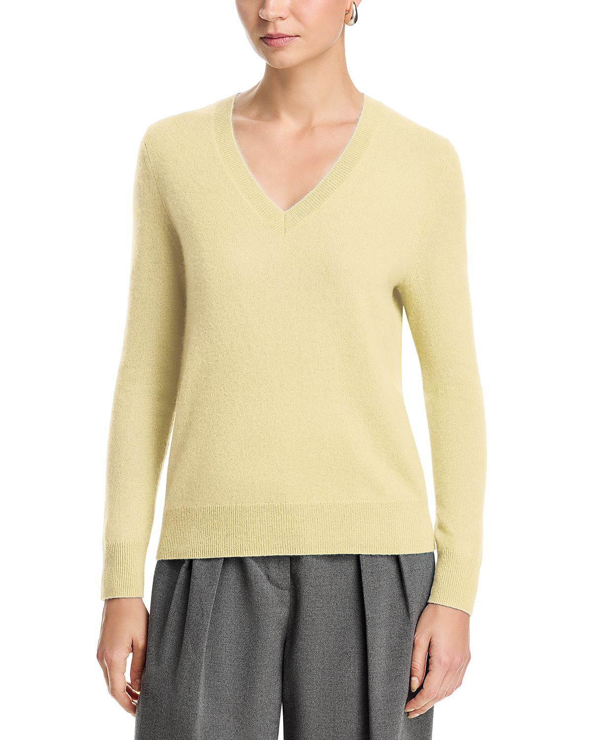 C by Bloomingdale's Cashmere Cashmere V Neck Sweater - Exclusive
