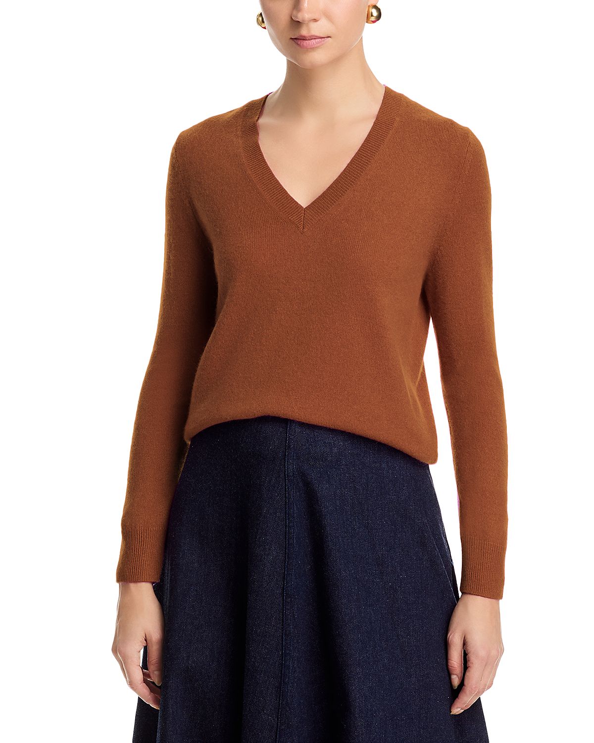 C by Bloomingdale's Cashmere Cashmere V Neck Sweater - Exclusive