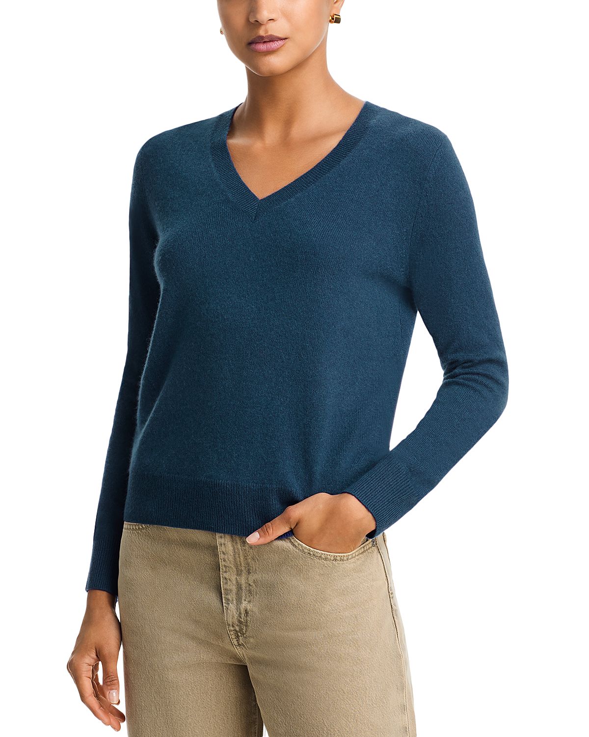 C by Bloomingdale's Cashmere Cashmere V Neck Sweater - Exclusive