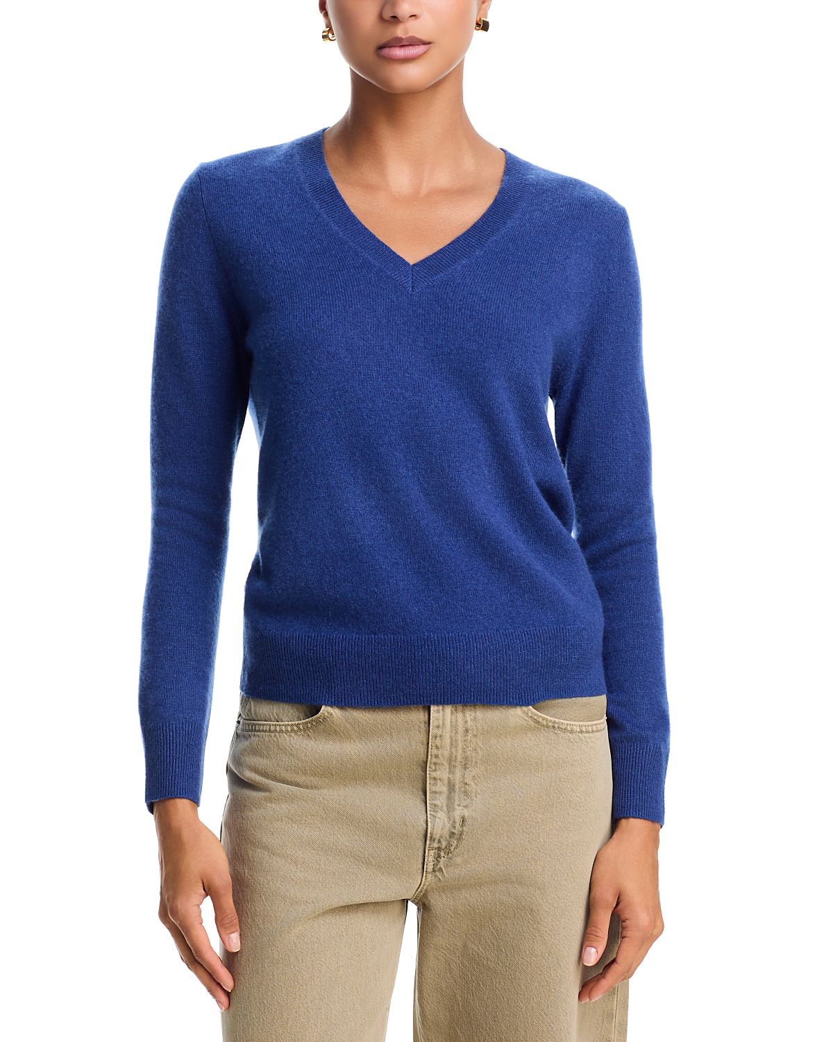 C by Bloomingdale's Cashmere Cashmere V Neck Sweater - Exclusive