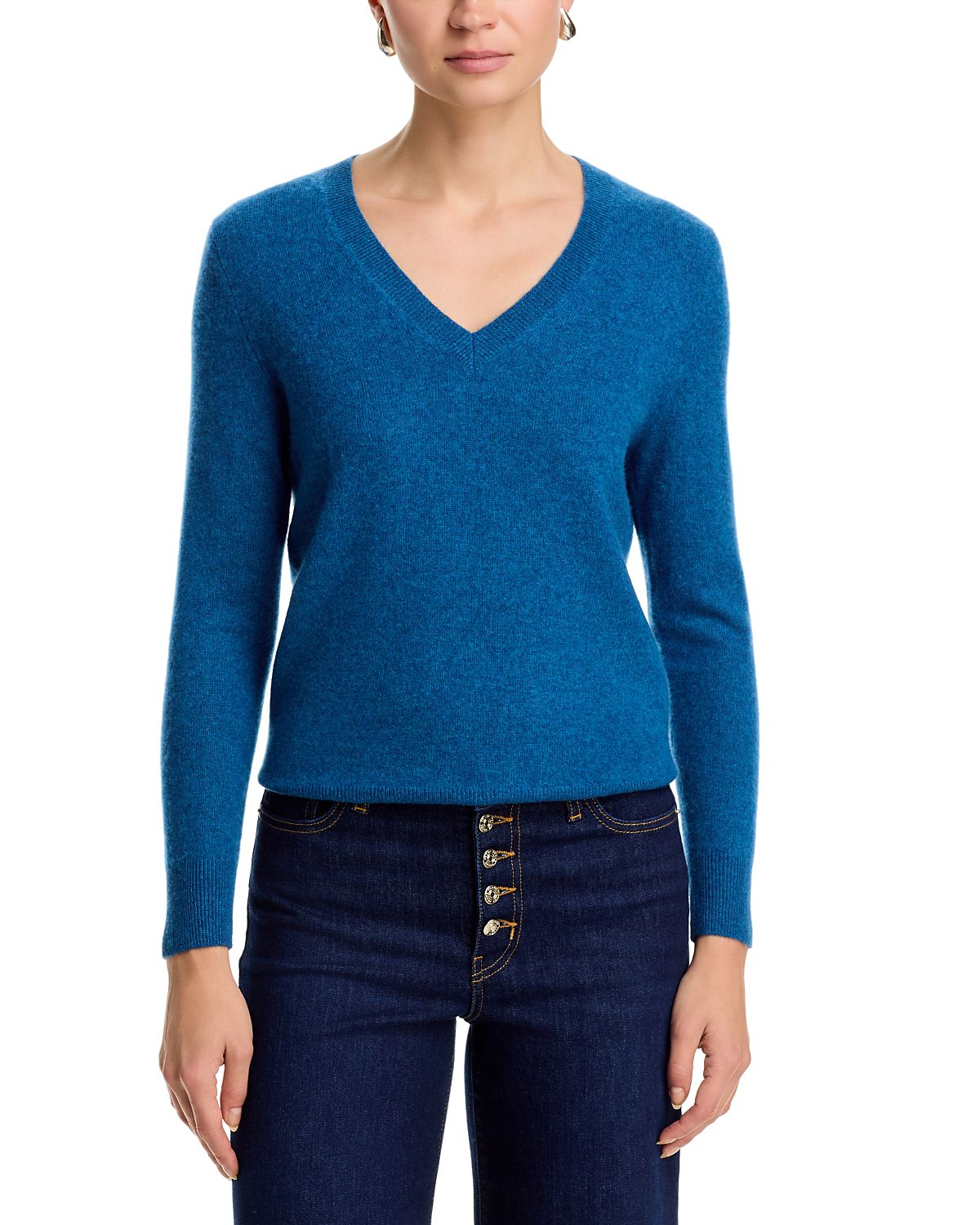 C by Bloomingdale's Cashmere Cashmere V Neck Sweater - Exclusive