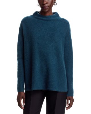 Mock Neck Brushed 100% Cashmere Sweater - Exclusive
