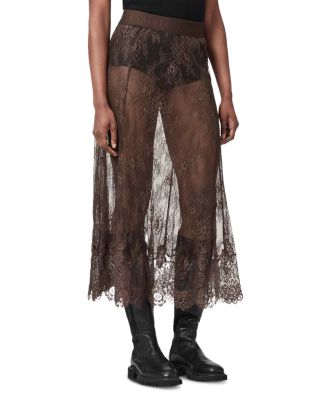 Allsaints Arran Lace Maxi Skirt