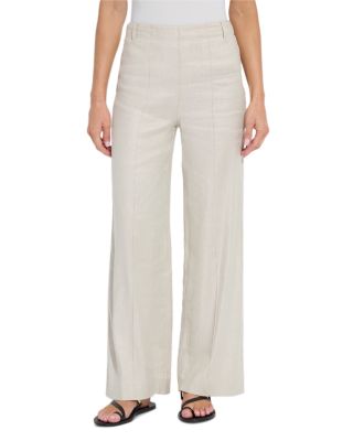 Gabriela High Waist Pintuck Wide Leg Pants