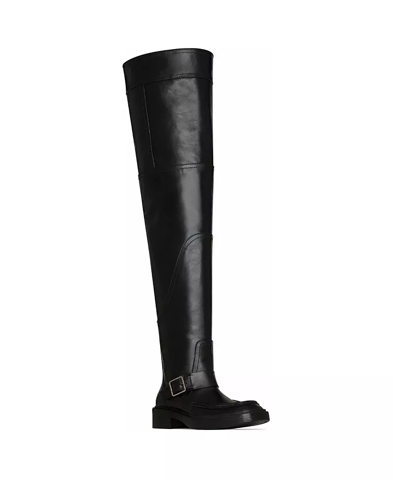 Saint Laurent Women's Joe Over-The-Knee Boots