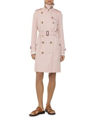 Mid Length Tropical Gabardine Kensington Trench Coat