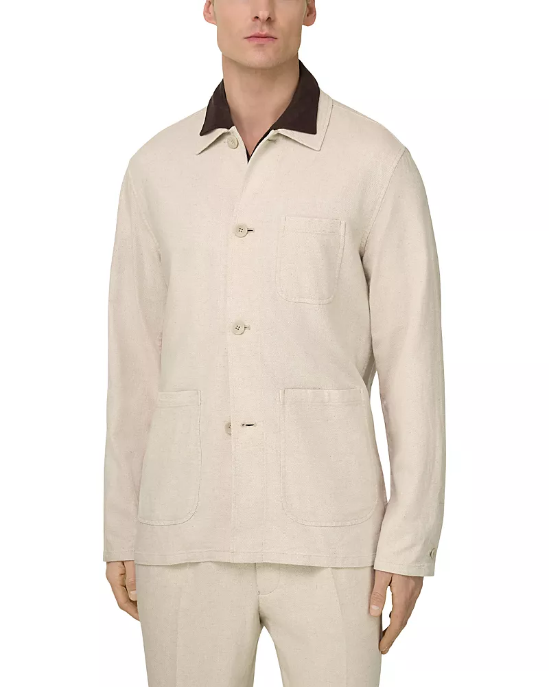 Boggi Milano Diagonal Texture Shirt