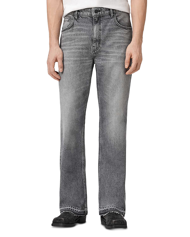 Allsaints Flint Bootcut Jeans in Washed Grey