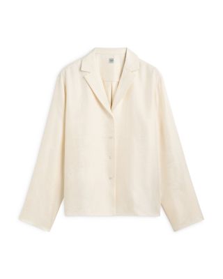 Monogram Silk Pajama Top