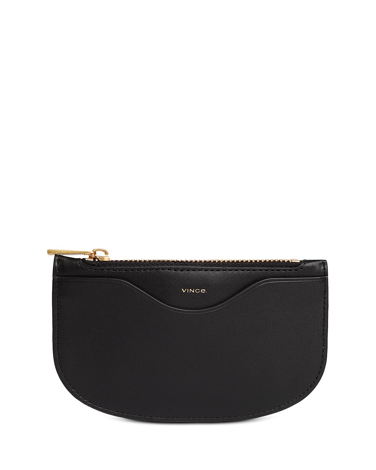 Vince Half Moon Leather Card Case