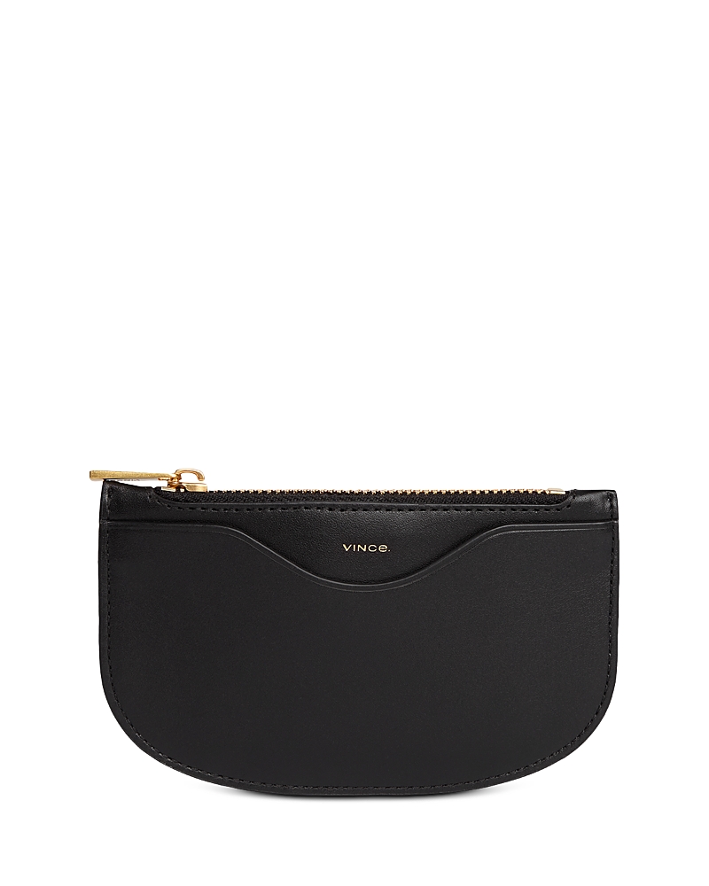 Vince Half Moon Leather Card Case