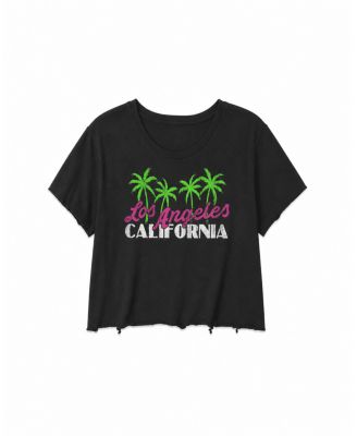 Girls' California Palm Tree Crop Top - Big Kid