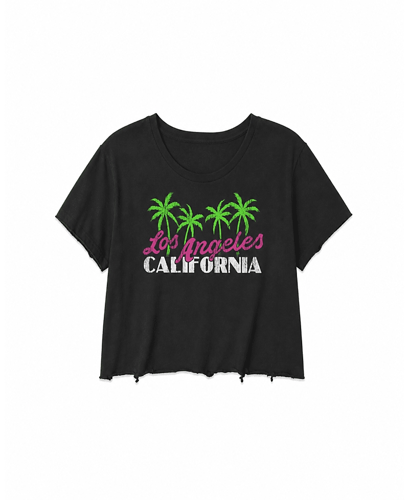 Prince Peter Collection Girls' California Palm Tree Crop Top - Big Kid