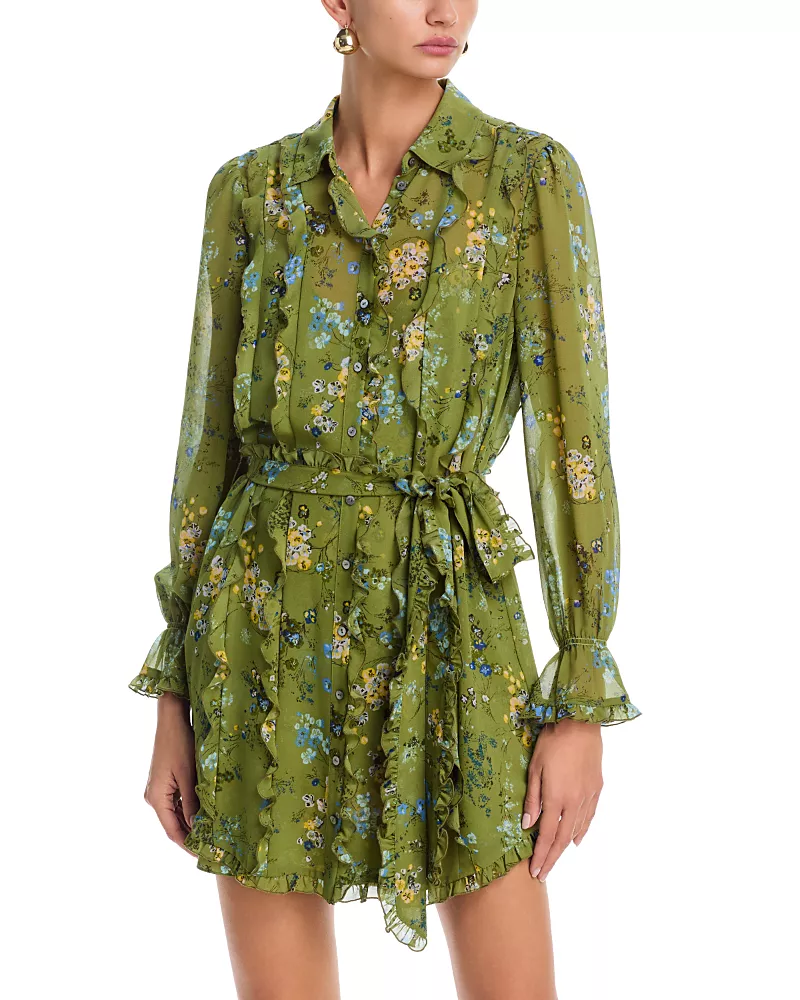 Cinq a Sept Estelle Windswept Floral Dress
