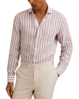 Ruban Linen Stripe Long Sleeve Shirt