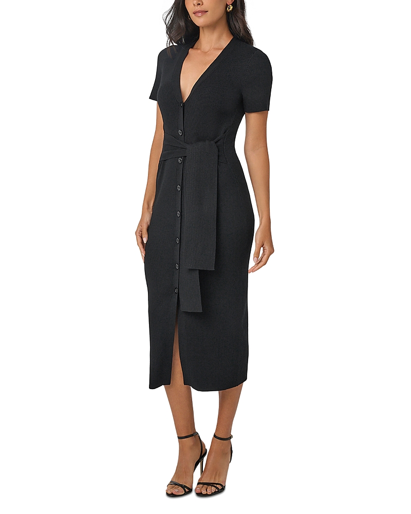 Toccin Agnes Tie Front Midi Dress