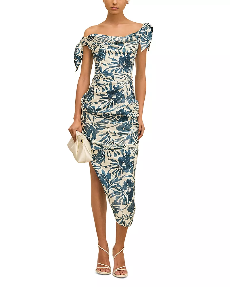 Cult Gaia Ithaca Silk Asymmetric Dress