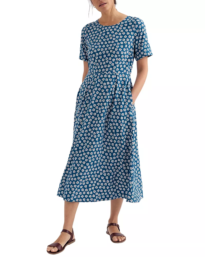 Seasalt Cornwall Tilly Short Sleeve Midi Dress