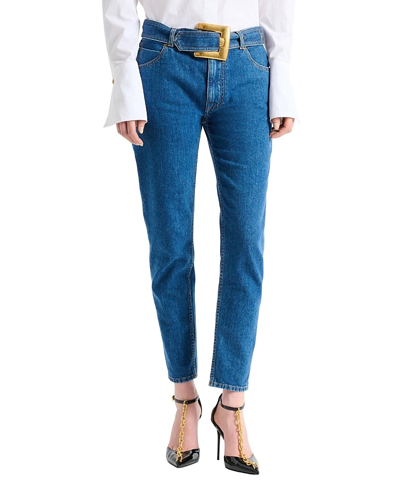 Balmain Belted Denim Jeans