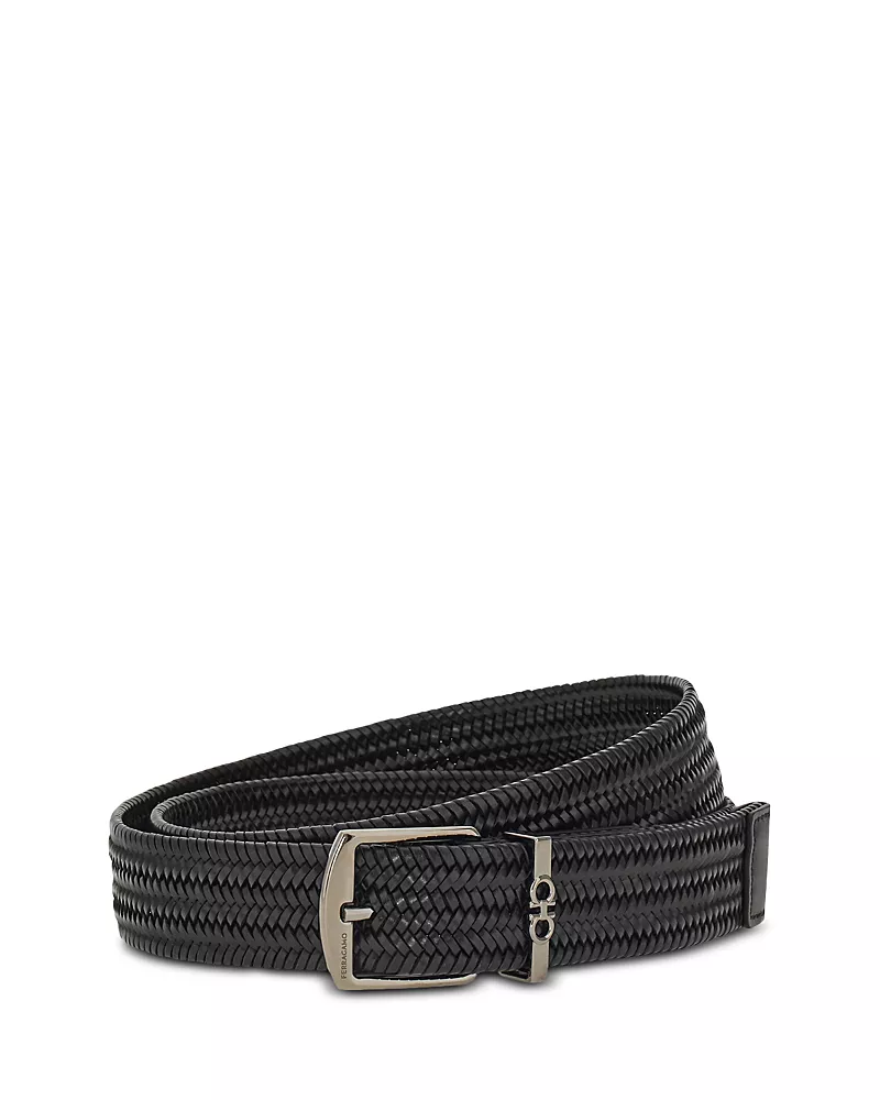 Ferragamo Men's Weave Belt