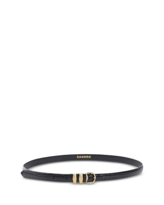 Women's Flo Croc Embossed Leather Belt