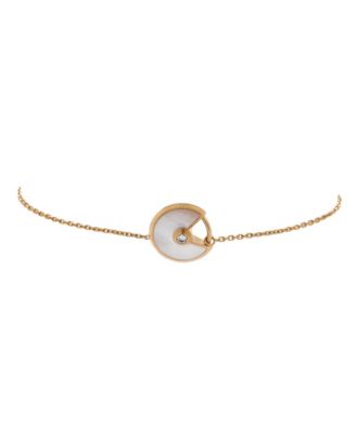  XS Amulette de Cartier Bracelet 18K Gold with Diamond and Mother of Pearl