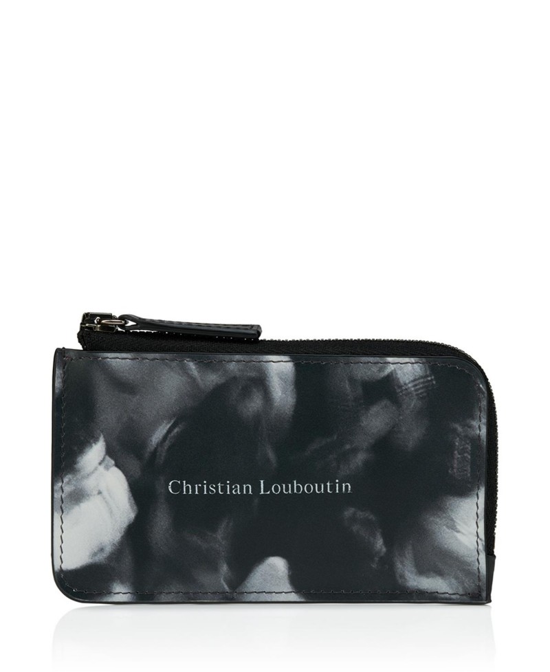 Christian Louboutin Men's Canopy Compact Wallets in Black White