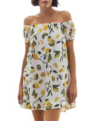  Lina Short Sleeve Cover-Up Mini Dress