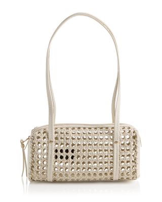 Madewell Brioche Mini Woven Leather Shoulder Bag