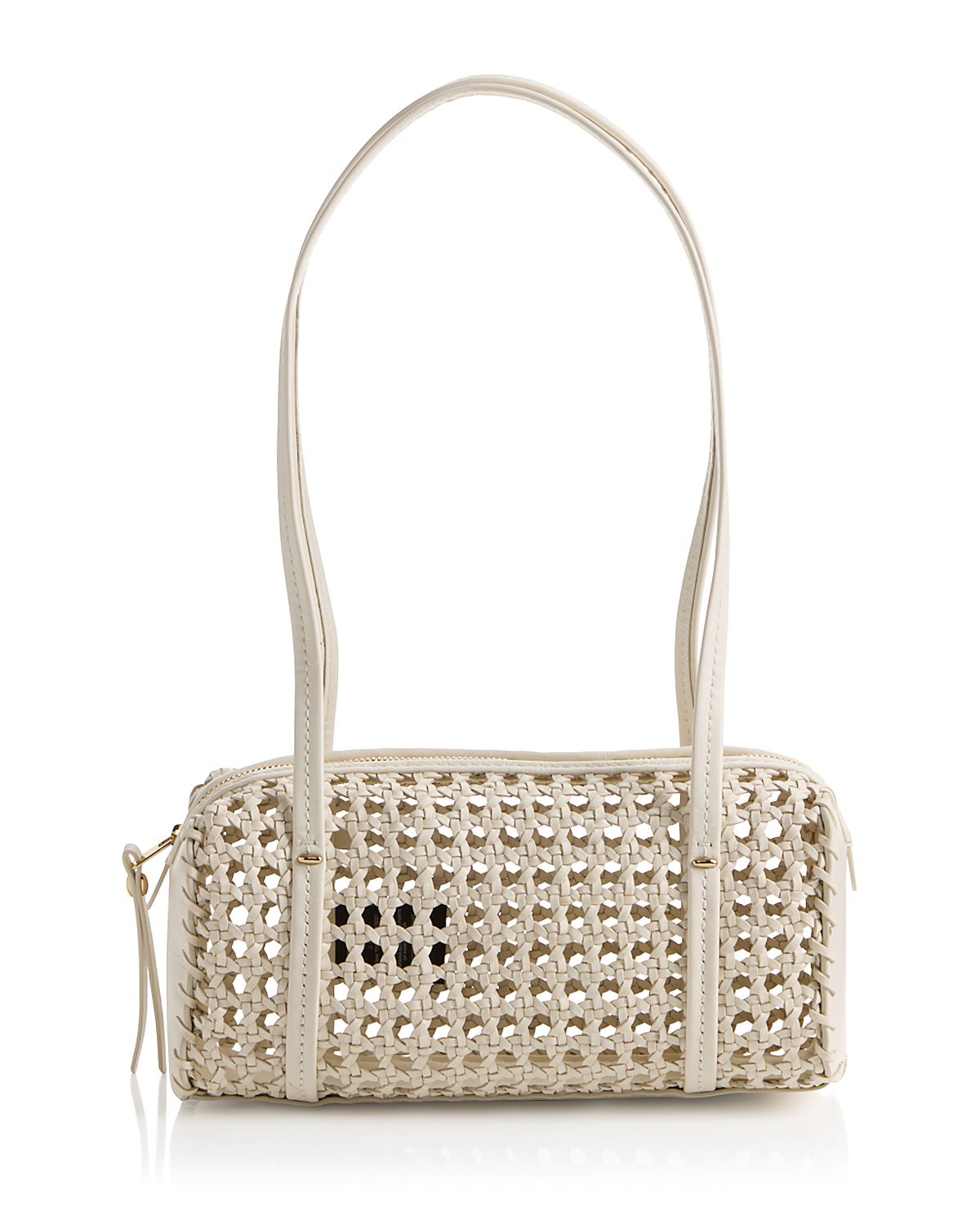 Madewell Brioche Mini Woven Leather Shoulder Bag