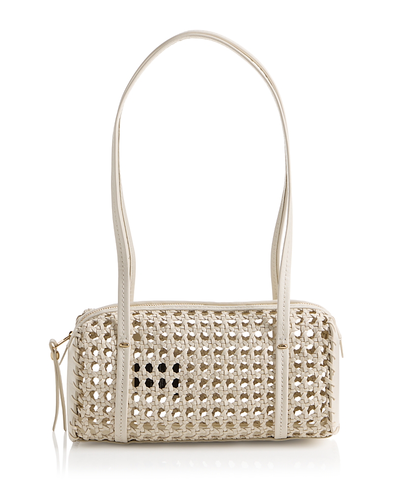 Madewell Brioche Mini Woven Leather Shoulder Bag