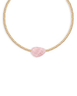 Stone Collar Necklace, 16-21"
