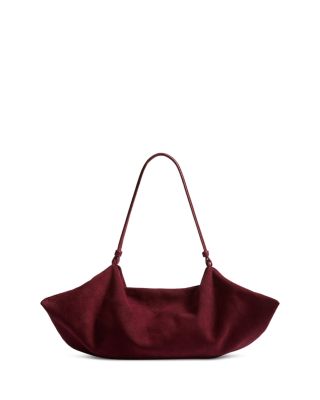 Origami Suede Shoulder Bag