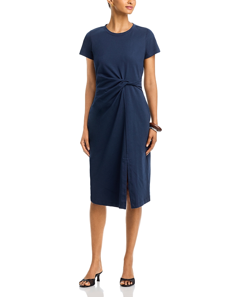 Single Thread Twist Front Knit Dress