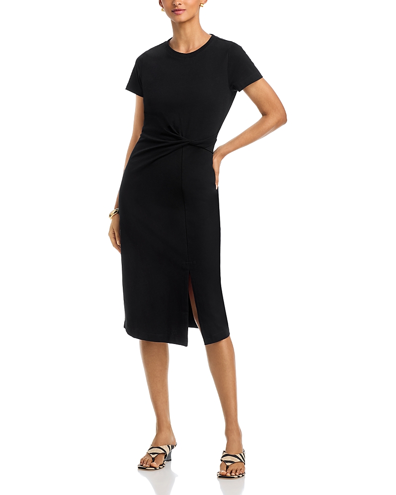 Single Thread Twist Front Knit Dress