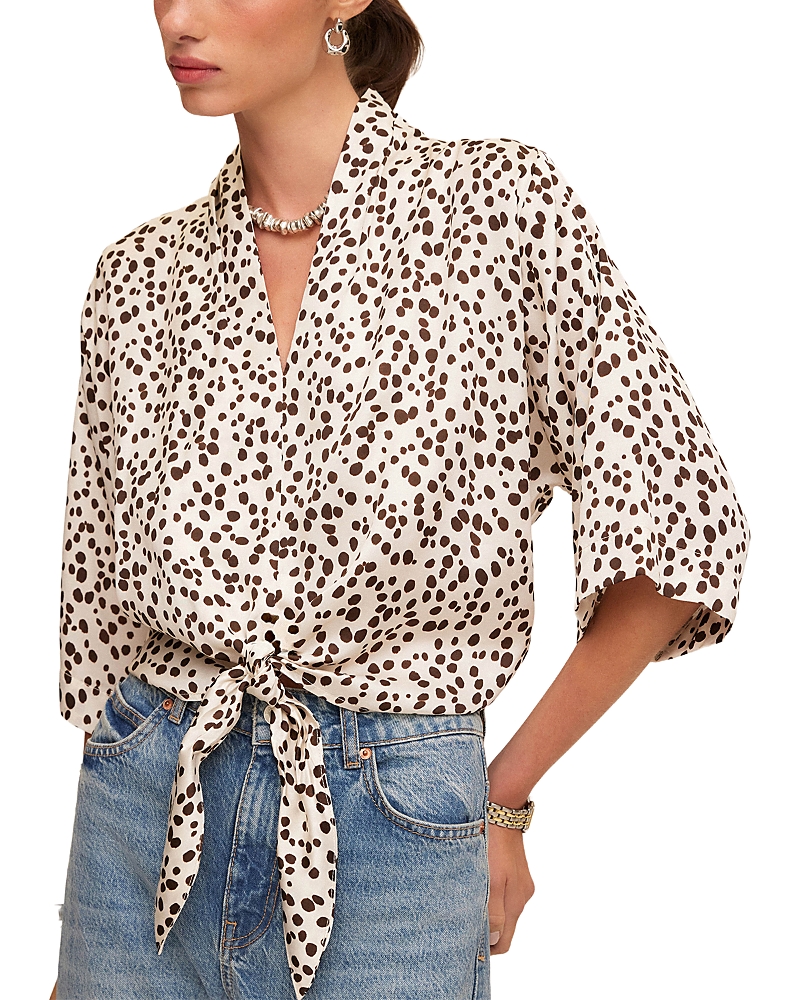 Fifteen Twenty Bernice Tie Front Blouse