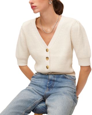 Iliana Puff Sleeve Cardigan Sweater