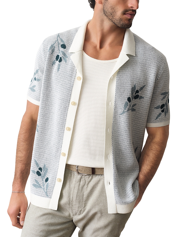 Marine Layer Olivo Floral Graphic Resort Sweater Shirt