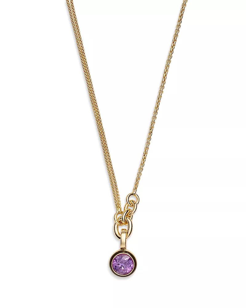 Roxanne Assoulin Single Drop Cubic Pendant Chain, 18