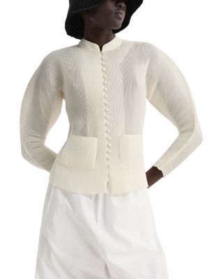 Pliss&eacute; Cardigan